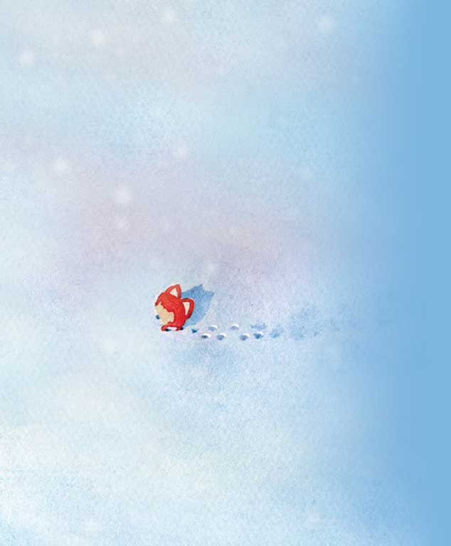 于是， L 一个人继续向前走